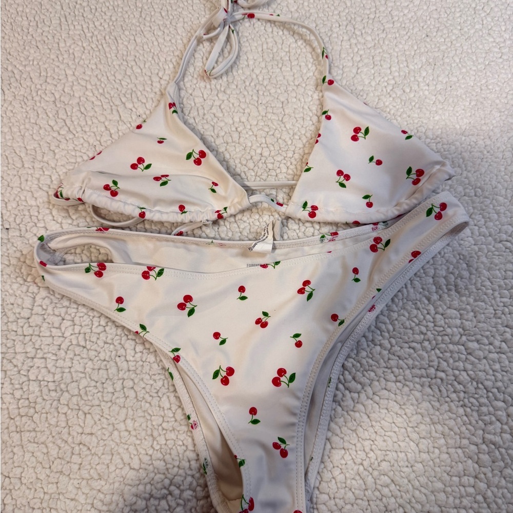 Forever 21 Cherry Print Kids Bikini
